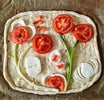veganes Pizzabrot nach einem Rezept von Tikiwe®-Taschen aus Kork, hübsch und lecker