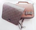 Tikiwe®Mini Korktasche mit Wechselklappe, grau und rosa