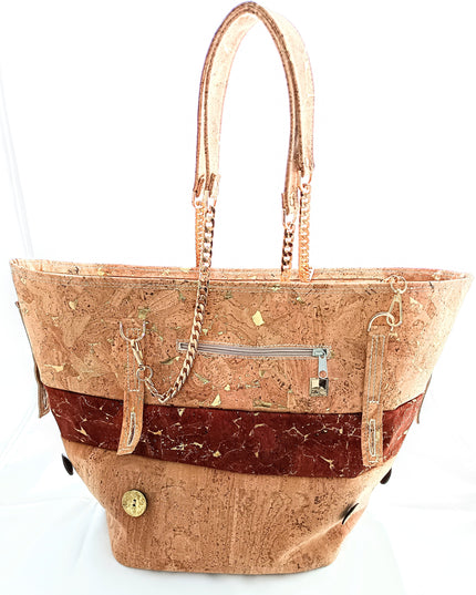 Tikiwe®Flex Aurum, Shopper aus Kork, rot, offen