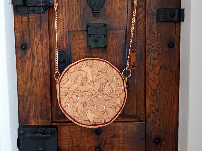 runde Korktasche