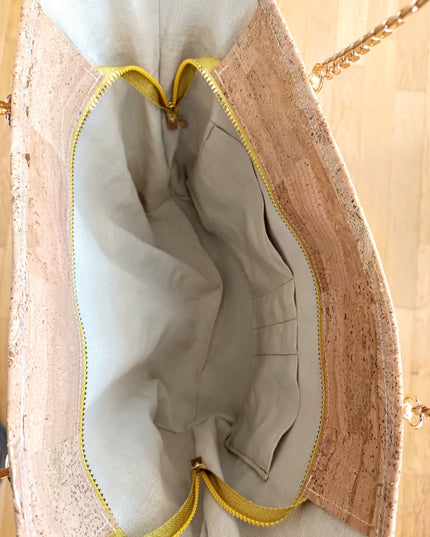 Tikiwe®Flex Aurum, Shopper aus Kork,  innenansicht
