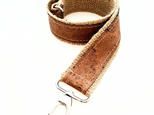 Mix & Match Zusatzträger Kork auf Jute, ca 4cm breit, Farbe Schokobraun