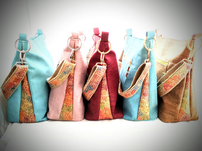 Tikiwe®LadyAsta in Türkis, Burgunder, Rosé, Schokobraun, limitierte Korktaschen