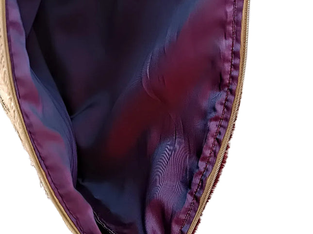 40x40 cm Innenfutter violett blau changiernd