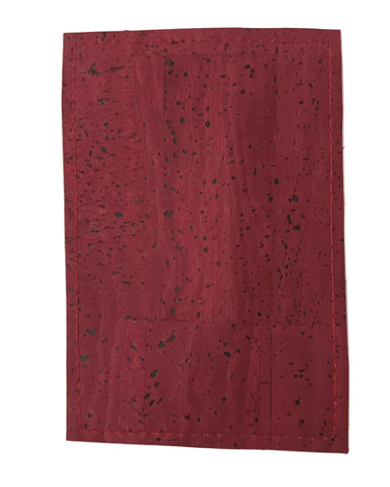 Bordeauxfarbenes Visitenkartenmäppchen von Tikiwe-Taschen aus Kork