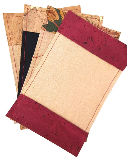 Innenseite der Visitenkartenmäppchen von Tikiwe-Taschen aus Kork