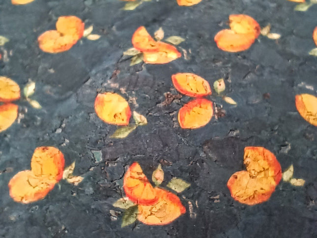 TikiweTischset aus Kork mit Detailaufnahme der kleinen gleben Zitronen