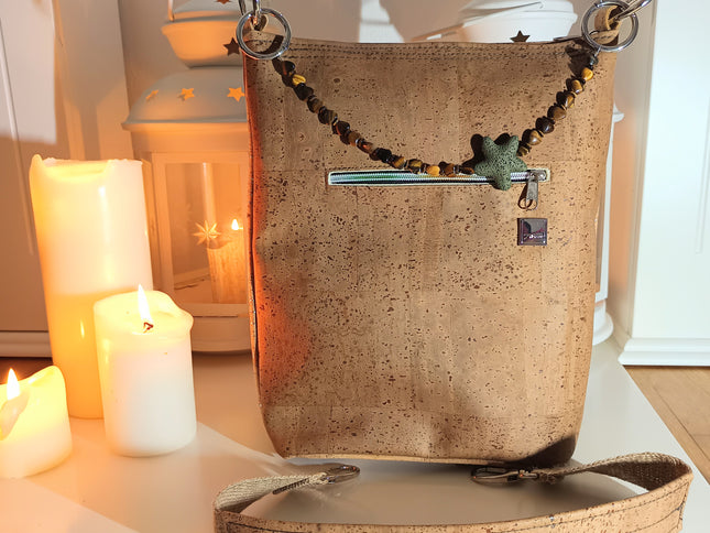 Taschenkette Tigerauge, Stern