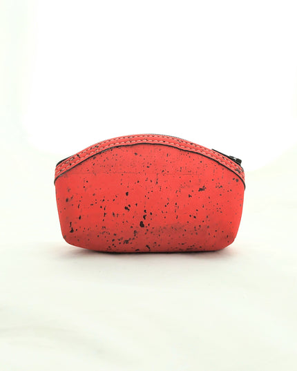Kosmetiktäschchen aus Kork, rot