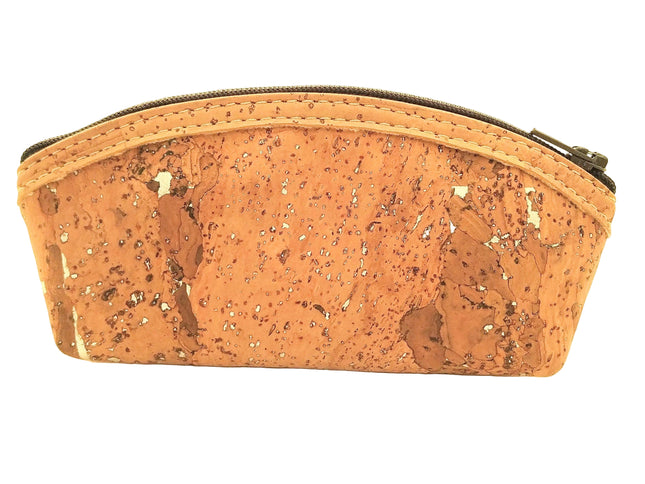 Kosmetikbeutel, Kork, Silberflakes, sehr hübsch