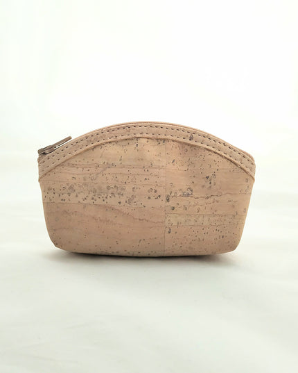 Etui für Kosmetik, Kork, beige